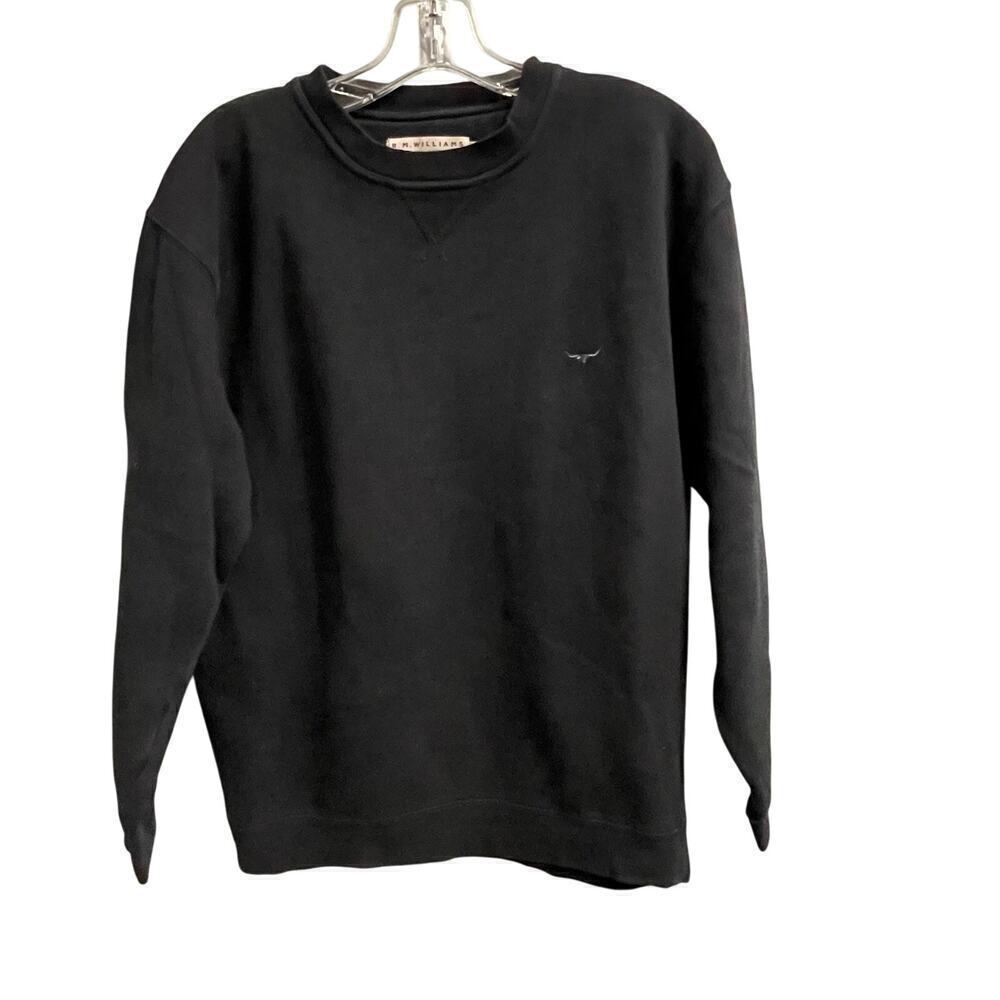 RM Williams Black Pullover Crewneck Size Small Australia Jumper R.M.